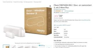 FIBARO Door/Window Sensor 2 - Wit voor €28,99 bij Amazon
