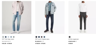 15% korting op geselecteerde stijlen bij Levi's