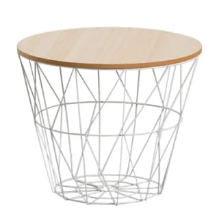 Mesa Auxiliar Nórdica Con Tapa De Madera extraible por 9,06€ (regali fieltros)