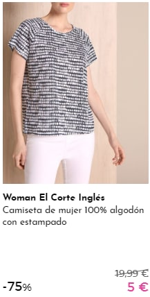Camisetas Woman El Corte Inglés por 5€