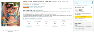 Street Fighter Swimsuit Special Collection por $587 en Amazon