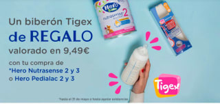 Gratis un biberón Tigex por compra , leer descripción