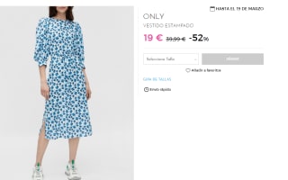 Vestido Estampado para Mujer Only por 19€