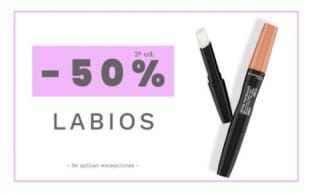 -50% de Descuento en la Segunda Unidad Labios desde Maquillalia.