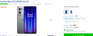 OnePlus Nord CE 2 Grijs voor €249 bij Coolblue