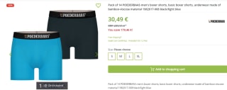 Poederbaas Bamboo Boxershorts 14-pack voor €30,49 bij Outlet46