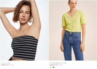 Recopilación de camisetas y Top de mujer desde 1,99€