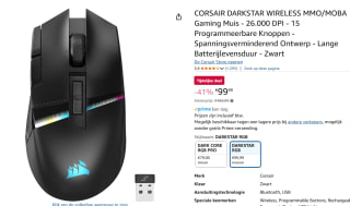 Corsair Darkstar Wireless Gaming Muis voor €99,99 bij Amazon