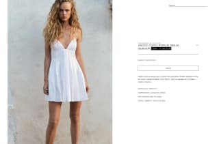 Vestido Zara corto popelín tablas por solo 17,99€