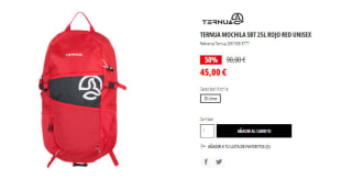 Mochila de montaña Ternua SBT de 25 litros por 45€