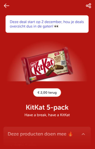 2 euro korting op KitKat 5-pack