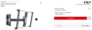 VOGELS THIN 445 ExtraThin TV-beugel voor €72,98 bij MediaMarkt