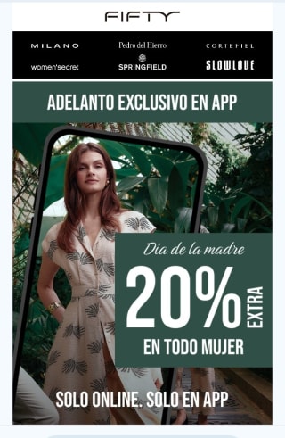 -20% en la app mujer en Fifty.