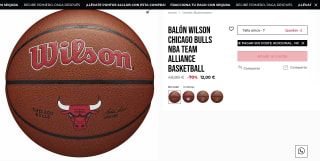 Balón de baloncesto WILSON Chicago Bulls por 12€