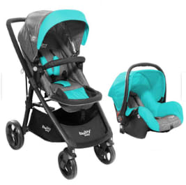 Coche Baby Way Travel System Turquesa por $139.990