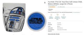 2 Tazas R2D2 Fun Kids para Café por $116 en Amazon