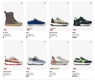 Schoenen met 70% korting via Omoda