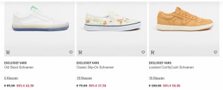 Tot 50% korting tijdens de sale bij Vans