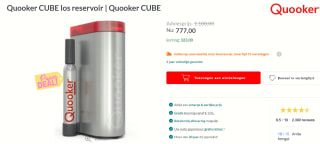 Quooker Cube Bruisend en Koel Water voor €777 bij Budgetplan
