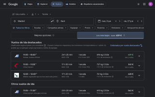 Vuelos ida y vuelta a Corea saliendo de Madrid por 439€