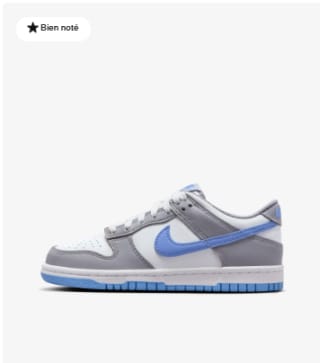 Chaussure pour ado Nike Dunk Low à 66,49€