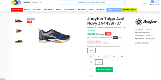 Zapatilas Jhayber Talgo Azul Navy ZA44381-37 por solo 26,95€