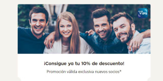 10% descuento para nuevos socios de Ginos