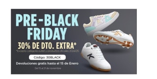 30% descuento desde Kelme en Pre Black