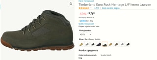 Timberland Euro Rock Veterboots voor €39,98 bij Amazon
