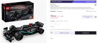 LEGO Technic Mercedes AMG F1 por 19,99€ (cuenta nueva por 11,99€)
