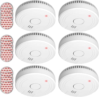 Pack 6 Detectores de Humo con batería de 5 años por 8,93€