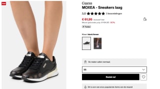 Guess Moxea Black dames sneakers voor €61,95 bij Zalando