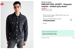 Chaqueta Vaquera de Hombre Only & Sons ONSJUST BOX por 17.54€