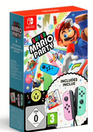 Super Mario Party - Pastel Purple & Green Joycon Bundle voor €99,99 bij Nedgame