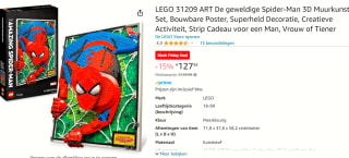 LEGO ART De geweldige Spider-Man- 31209 voor €127,48 bij Amazon