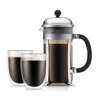Bodum Chambord Set koffiebereider met 2 glazen 35 cl dubbelwand Pavina voor €44,95 dmv code bij Bodum