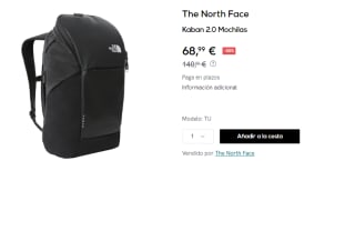 Mochila The North Face Kaban 2.0 por 68.99€