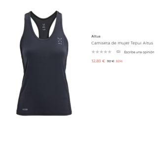 Camiseta de mujer Tepui Altus por 12.8€
