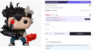 Funko Figura De Vinilo De La Línea Black Clover Pop! Asta 9 cm por 13.27€ (Cuenta Nueva 7.96€)