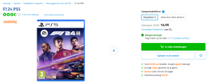 EA Sports F1 24 - PS5 voor €14,99 bij Coolblue