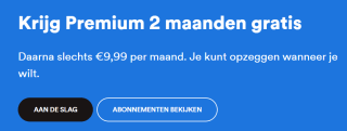 Probeer 2 maanden gratis Spotify premium