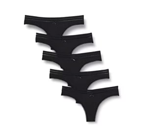 Pack de 5 braguitas tipo tanga de algodón Iris & Lilly por 9,34€