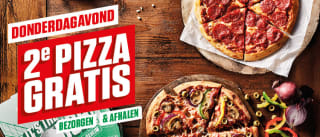 2e pizza gratis op donderdag 13 oktober bij New York Pizza
