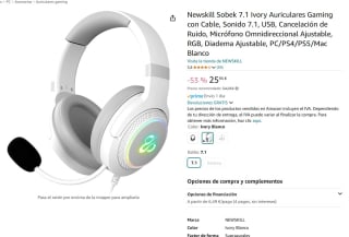 Auriculares Newskill Sobek 7.1 Gaming con Cable por 25,95€