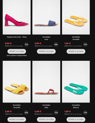 Ofertas hasta 80% + 10% EXTRA en tus compras de calzado y ropa Lefties