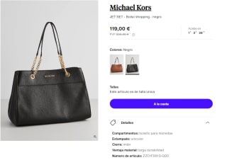 Bolso Shopping Michael Kors JET SET por 119€