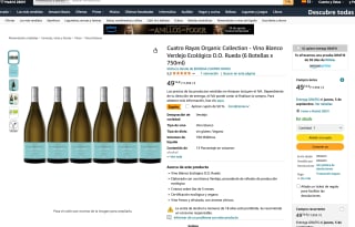 Cuatro Rayas Organic Collection 6 botellas 750ml por solo 24,87€