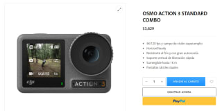 Osmo Action 3 Standard Combo por $3,629 en DJI Store