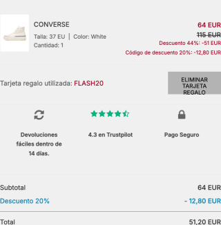 CONVERSE Chuck Taylor All Star Construct por 51,20€