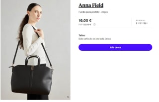 Funda para portátil Anna Field por 16€